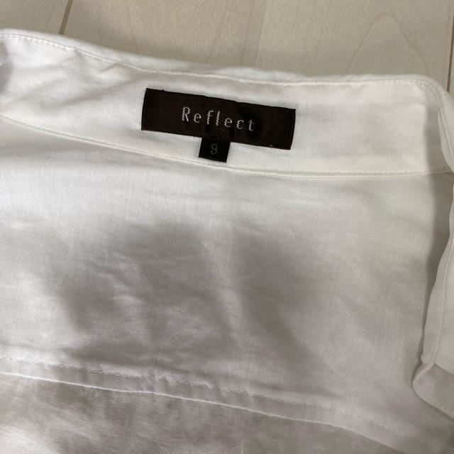 ReFLEcT(リフレクト)のreflect カシュクールシャツ　白　サイズ9 レディースのトップス(シャツ/ブラウス(半袖/袖なし))の商品写真
