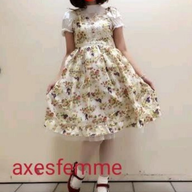Axes Femme アクシーズファム フルーツ柄ワンピースの通販 By ボンレスキャンプ地 アクシーズファムならラクマ