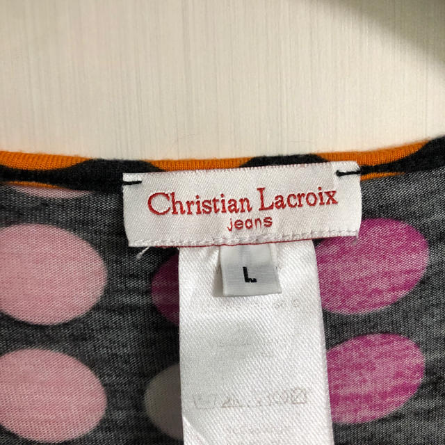 Christian Lacroix(クリスチャンラクロワ)のクリスチャンラクロワ CHRISTIAN LACROIX Tシャツ ドット柄  レディースのトップス(Tシャツ(半袖/袖なし))の商品写真