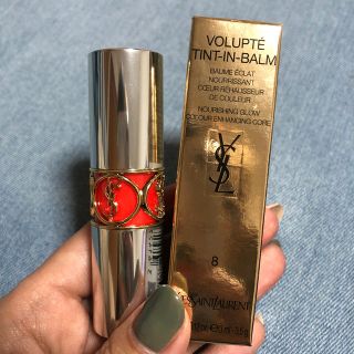 イヴサンローランボーテ(Yves Saint Laurent Beaute)のイヴ･サンローラン ヴォリュプテ ティントインバーム 8 キャッチミーオレンジ(口紅)