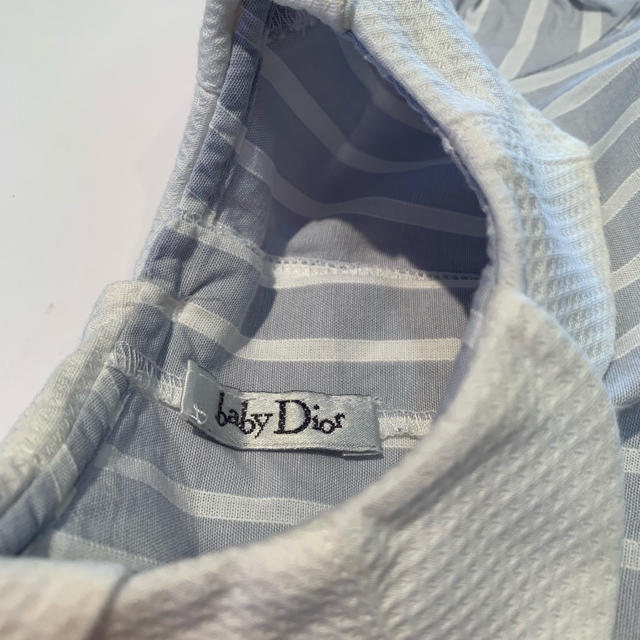 baby Dior(ベビーディオール)の美品【ベビーディオール ロンパース】70-80cmくらい キッズ/ベビー/マタニティのベビー服(~85cm)(ロンパース)の商品写真