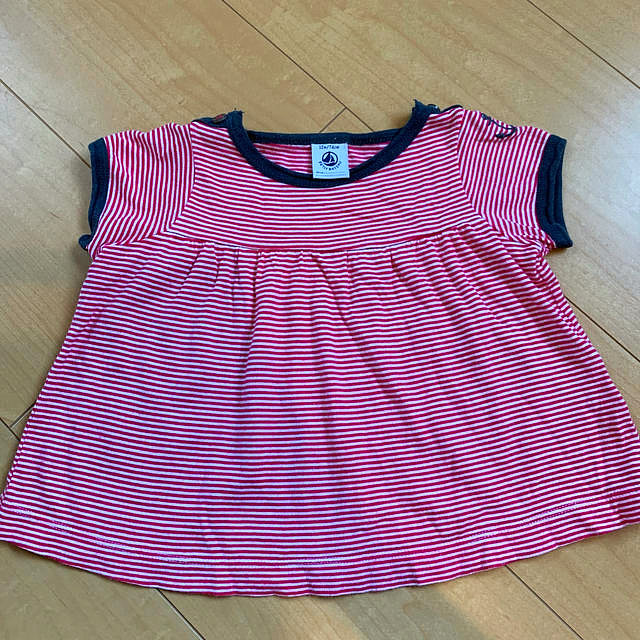 PETIT BATEAU(プチバトー)のプチバトー✳︎チュニックTシャツ12m/74cm キッズ/ベビー/マタニティのベビー服(~85cm)(Ｔシャツ)の商品写真