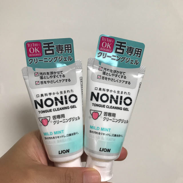 LION(ライオン)の新品 未使用 NONIO(ノニオ) 舌専用クリーニングジェル 2個セット コスメ/美容のオーラルケア(口臭防止/エチケット用品)の商品写真