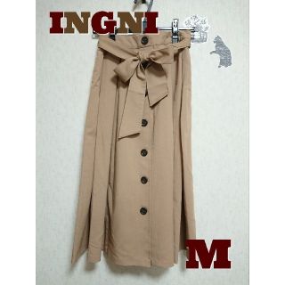 イング(INGNI)の【M】 INGNI スカート （ベージュ）(ひざ丈スカート)