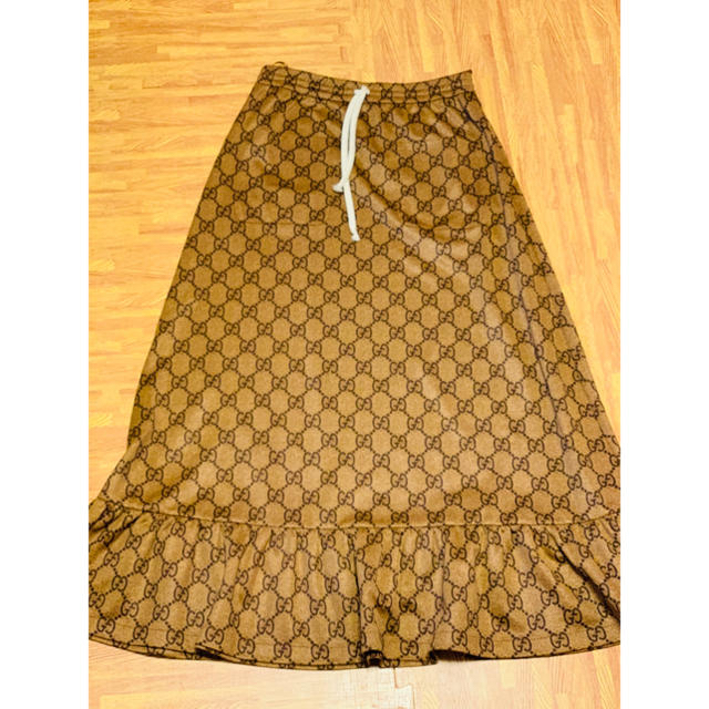 Gucci(グッチ)の●GUCCIグッチGG柄テクニカルジャージスカートM レディースのスカート(ロングスカート)の商品写真