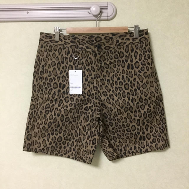 uniform experiment(ユニフォームエクスペリメント)の17SS UE LEOPARD RELAX FIT SHORTS ソフネット メンズのパンツ(ショートパンツ)の商品写真