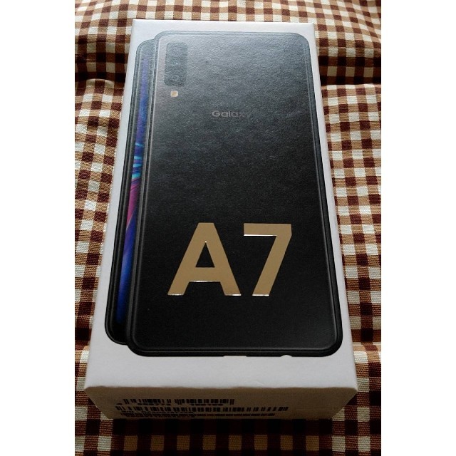 Galaxy A7 ブラック 新品未使用未開封スマホ/家電/カメラ