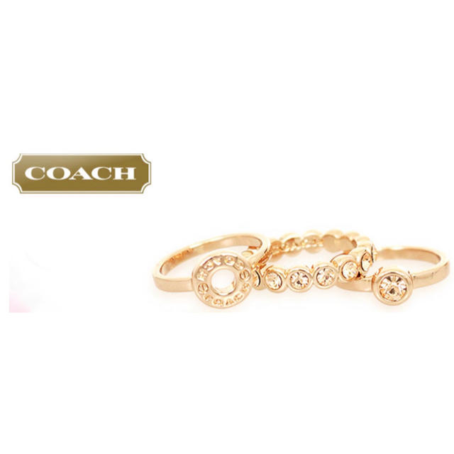 COACH(コーチ)のコーチ　オープンサークルリングセット レディースのアクセサリー(リング(指輪))の商品写真