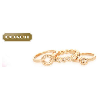コーチ(COACH)のコーチ　オープンサークルリングセット(リング(指輪))