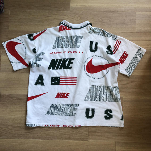 NIKE(ナイキ)の【美品】90s ナイキ　ポロシャツ　シャツ　半袖　Tシャツ　XL相当　ACG メンズのトップス(Tシャツ/カットソー(半袖/袖なし))の商品写真