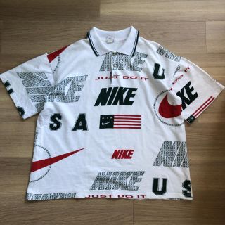 ナイキ(NIKE)の【美品】90s ナイキ　ポロシャツ　シャツ　半袖　Tシャツ　XL相当　ACG(Tシャツ/カットソー(半袖/袖なし))