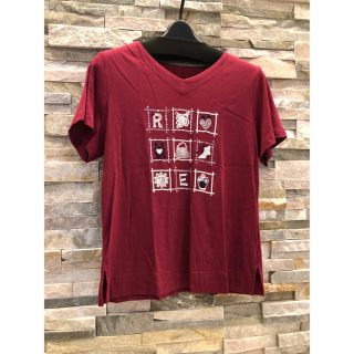 【美品】値下げ♪ JUNO ジュノー 日本製 Tシャツ 刺繍スパンコール(Tシャツ(半袖/袖なし))