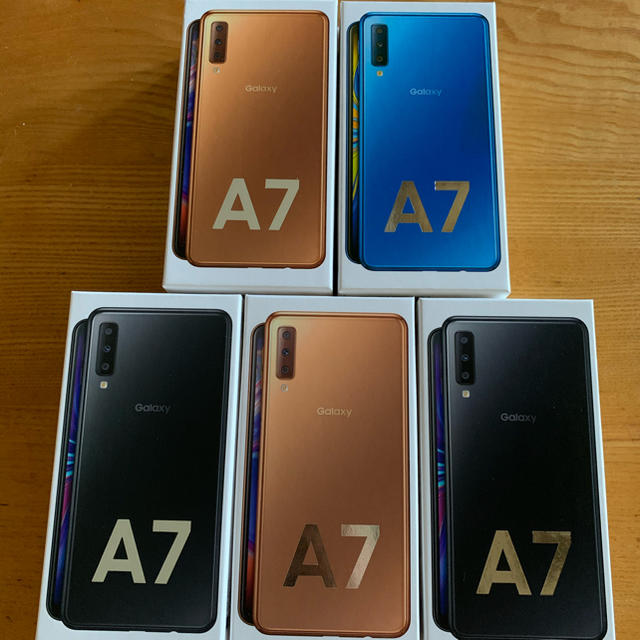 【新品未開封】galaxy a7 5台セット SIMフリー 【送料無料】スマホ/家電/カメラ