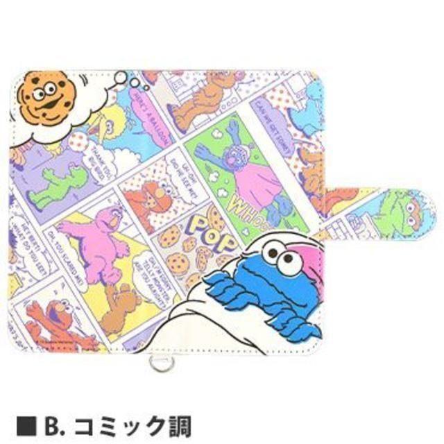 SESAME STREET(セサミストリート)のセサミストリート フリップカバー 多機種対応 Mサイズ スマホ/家電/カメラのスマホアクセサリー(Androidケース)の商品写真