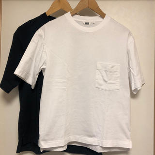 ユニクロ(UNIQLO)のユニクロU  Tシャツ 白黒2枚セット(Tシャツ(半袖/袖なし))