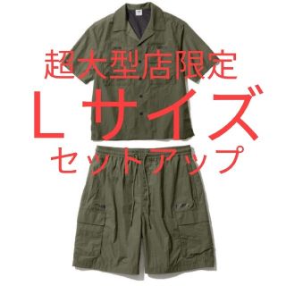 ソフ(SOPH)のgu soph　セットアップ　オリーブ　Ｌサイズ(セットアップ)