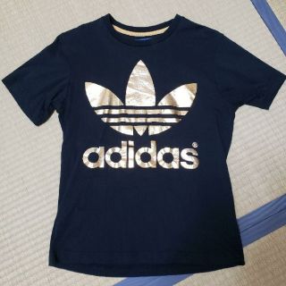 アディダス(adidas)のadidas アディダス Tシャツ 黒金(Tシャツ/カットソー(半袖/袖なし))