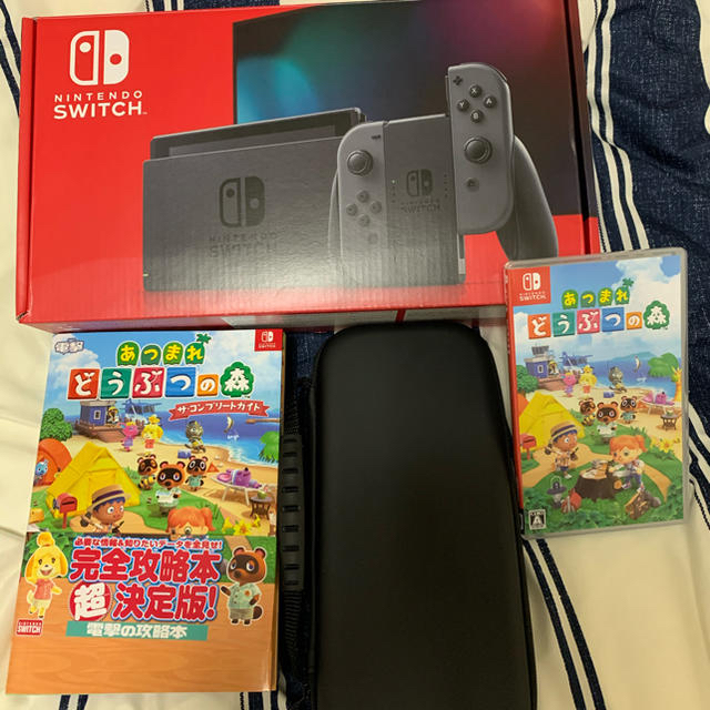 Nintendo Switch Joy-Con(L)/(R) グレー　あつもり