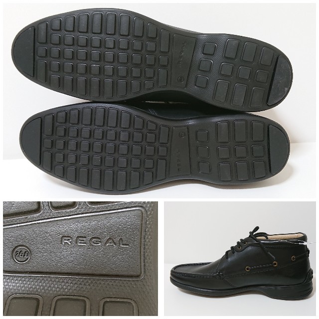 REGAL(リーガル)の未使用品大特価★REGAL ミッドカットブーツレザー モールドソール 26cm メンズの靴/シューズ(ドレス/ビジネス)の商品写真