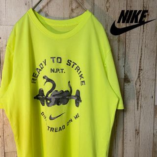 ナイキ(NIKE)の蛍光色　NIKE DRI FIT 半袖 Tシャツ メンズ　美品(Tシャツ/カットソー(半袖/袖なし))