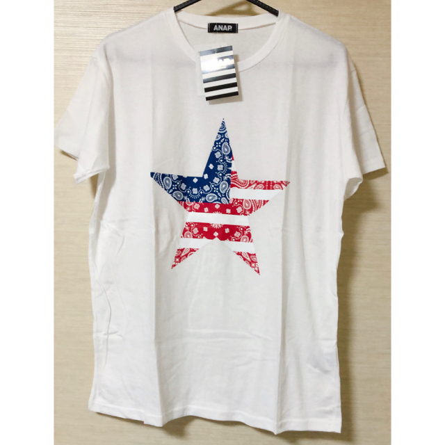 ANAP(アナップ)のペイズリー×スタープリントTシャツ☆送料込☆ レディースのトップス(Tシャツ(半袖/袖なし))の商品写真