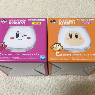 バンダイ(BANDAI)のカービィ　一番くじ　E賞グラス(キャラクターグッズ)