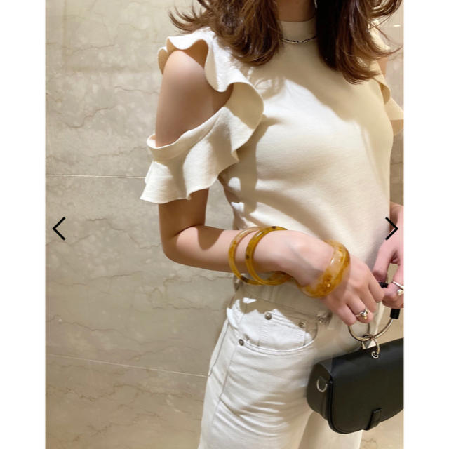 SNIDEL スナイデル フリル ニット 新品 アイボリー 完売 - www.cabager.com