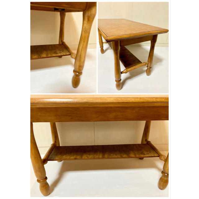 テーブル　木製　ローテーブル　リビングテーブル　机　つくえ　アンティーク 3