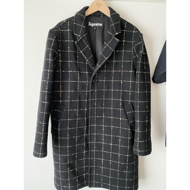 シュプリーム 19AW Wool Windowpane Overcoat