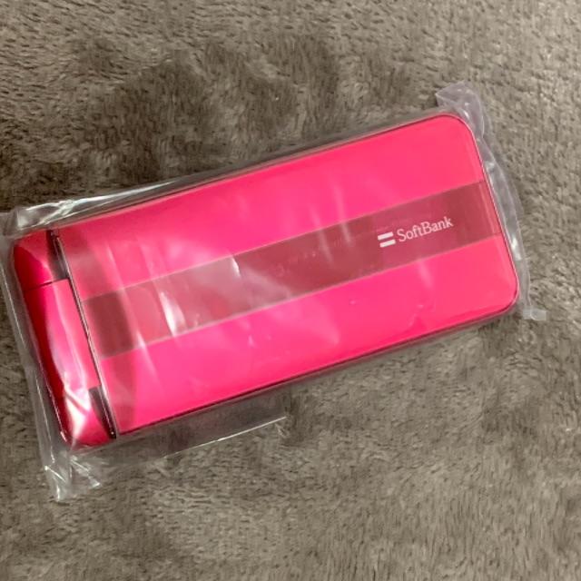 新品未使用品 SOFTBANK 002SH 通電確認済 利用制限◯ ピンク