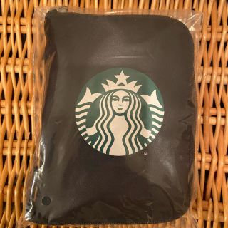 スターバックスコーヒー(Starbucks Coffee)の【新品未使用】スタバ　TO GOポケッタブルエコバッグブラック(エコバッグ)