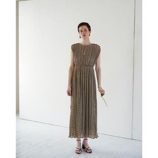 ステュディオス(STUDIOUS)のCLANE DOT JACQUARD PLEAT ONE PIECE(ロングワンピース/マキシワンピース)