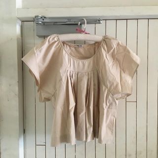 ミュウミュウ(miumiu)の最終価格🤍🧡miumiu blouse.(シャツ/ブラウス(半袖/袖なし))