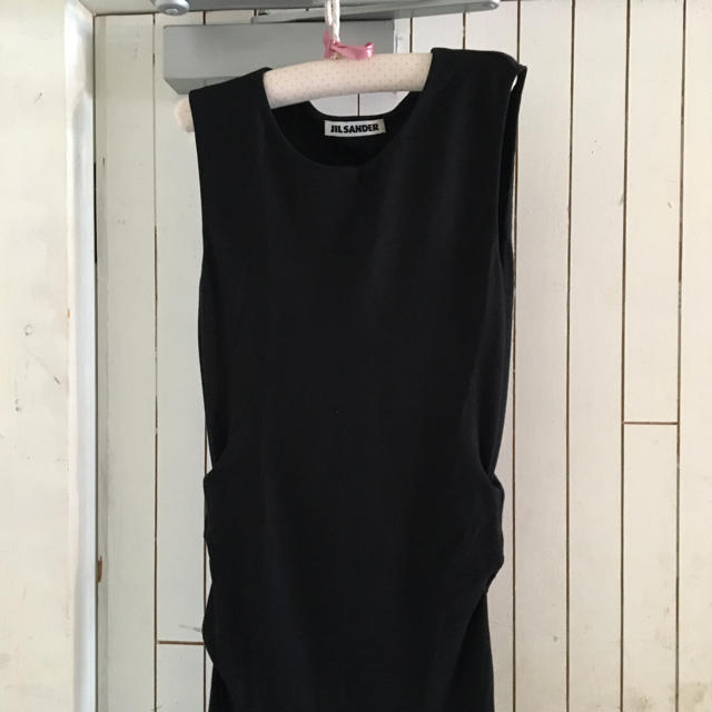 Jil Sander(ジルサンダー)のJIL SANDER black onepiece. レディースのワンピース(ロングワンピース/マキシワンピース)の商品写真