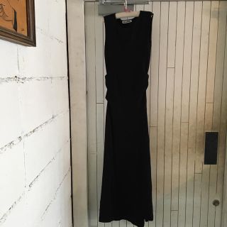 ジルサンダー(Jil Sander)のJIL SANDER black onepiece.(ロングワンピース/マキシワンピース)