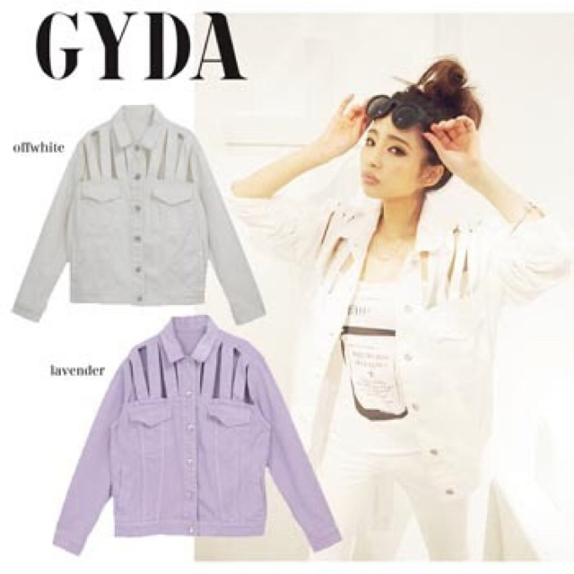 GYDA(ジェイダ)のホワイトGジャン レディースのジャケット/アウター(Gジャン/デニムジャケット)の商品写真