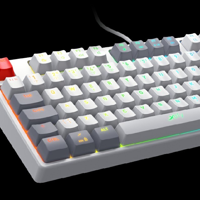 K4TKLRGBレトロK4 TKL RGB レトロ 英語配列 赤軸メカニカル テンキーレス