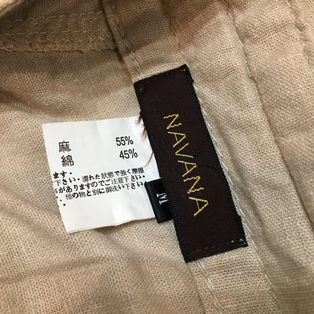 NAVANA(ナバーナ)のNAVANA★コットンリネンパンツ レディースのパンツ(ワークパンツ/カーゴパンツ)の商品写真