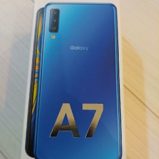 サムスン(SAMSUNG)のGALAXY　A7 ブルー　新品未開封です(スマートフォン本体)