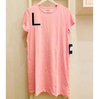 ポロラルフローレン(POLO RALPH LAUREN)の新品未使用！タグ付き！50%OFF！ラルフローレン！シャツワンピ！ベビーピンク！(ひざ丈ワンピース)