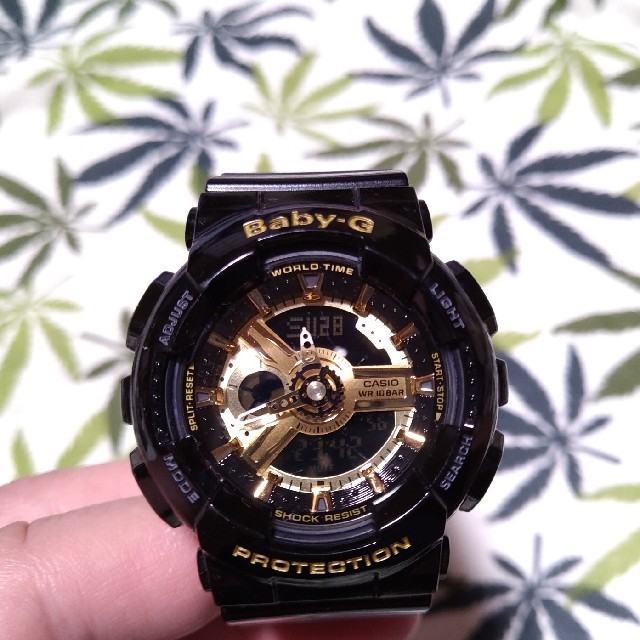 CASIO Baby-G ba-110　ジーショック　ブラック×ゴールド