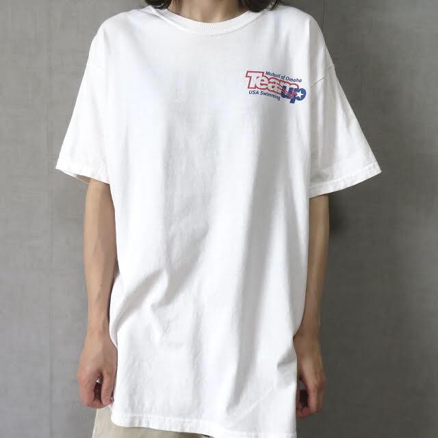 90s ギルダン USA  swimming Tシャツ 女子 vintage 1