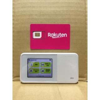 ラクテン(Rakuten)の楽天UN-LIMIT 設定済 SIMフリーWiFiルーター w03 HWD34(スマートフォン本体)