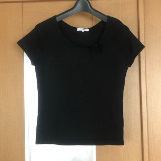 ナチュラルビューティーベーシック(NATURAL BEAUTY BASIC)のTシャツ カットソー 黒 naturalbeauty basic(カットソー(半袖/袖なし))