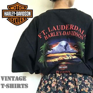 ハーレーダビッドソン(Harley Davidson)のレア ハーレー ダビッドソン Harley Tシャツ ワンピ バック プリント(Tシャツ/カットソー(半袖/袖なし))