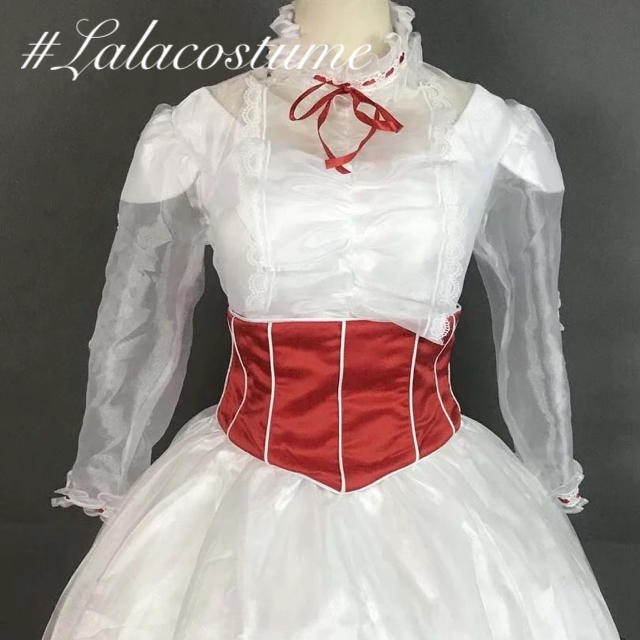 新品未使用✧︎ メリーポピンズ ホワイト ドレス 衣装 コスチューム - 衣装