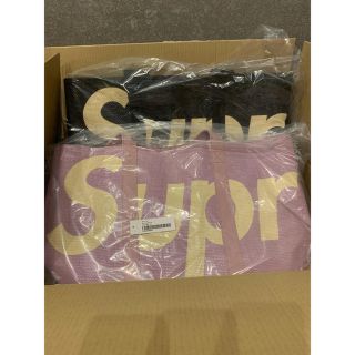 シュプリーム(Supreme)のsupreme raffia tote black purple セット(トートバッグ)