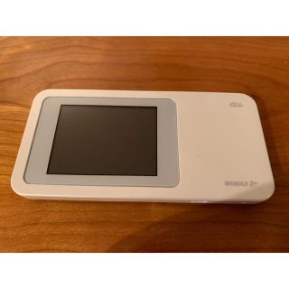 エーユー(au)のWi-Fi NEXT W01 WiMAX2+ルーター ホワイト HWD31MWA(その他)