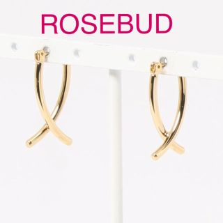 ローズバッド(ROSE BUD)の「新品」ROSEBUDクロスラインピアス(ピアス)