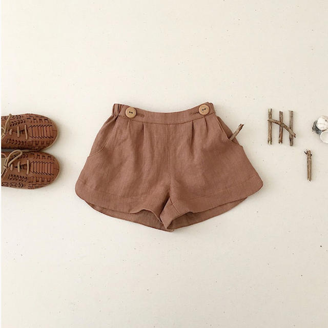 Caramel baby&child (キャラメルベビー&チャイルド)のsoor ploom ss20 ショートパンツ　4-5y moth キッズ/ベビー/マタニティのキッズ服女の子用(90cm~)(パンツ/スパッツ)の商品写真